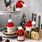 4 Pieces Christmas Marshmallow Mug Hat Mini Xmas Crochet Hat Cute Tired Tray Decors Red Xmas Knitted Hats Small Coffee Mug Topper for Christmas Farmhouse Home Kitchen Office Coffee Mug Decorations